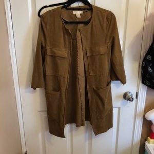 Brown suede jacket